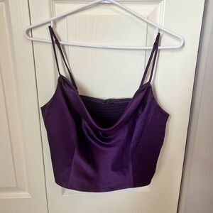 Dynamite purple satin tank size M
